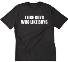 I Like Boys Who Like Boys T-shirt Funny Gay Pride LGBT Humor Tee Shirt