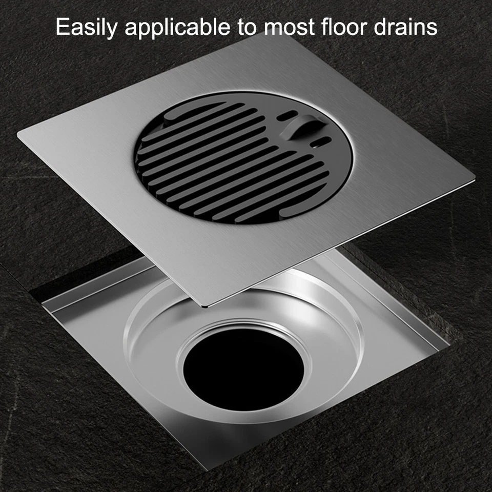 Edelstahl für Badezimmer Bodenablauf mit effektivem Haarfänger Design