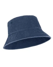 Plus Size XL Denim Sun Hats for Men Big Faded Bucket Hats UV Protection UPF50...