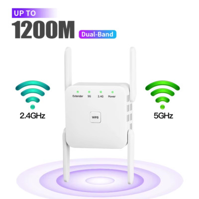 5 Ghz Wifi Repeater AC1200 Wi-Fi Booster Wifi Extender Verstärker 2,4 G/5 Ghz Wi