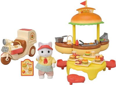 Sylvanian Families Calico Critters Hamburger Wagon 15304 EPOCH Japan - Neu!!