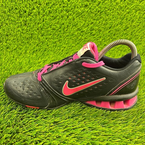 Nike Reax Rockstar Black Pink Womens Size 7.5 Athletic Running Shoes Sneakers - Picture 2 of 11