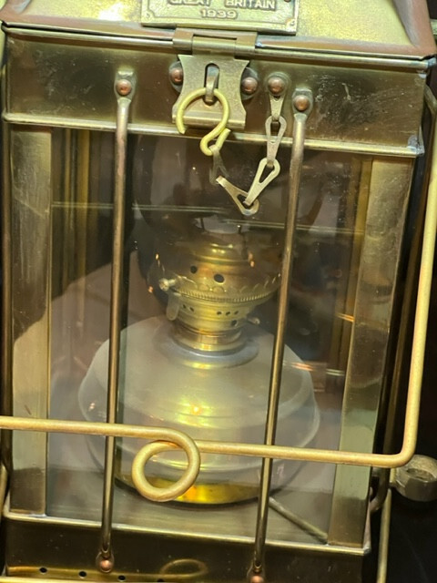 Vintage Cargo Light Number 3954 Brass Lantern Great Britain Navy