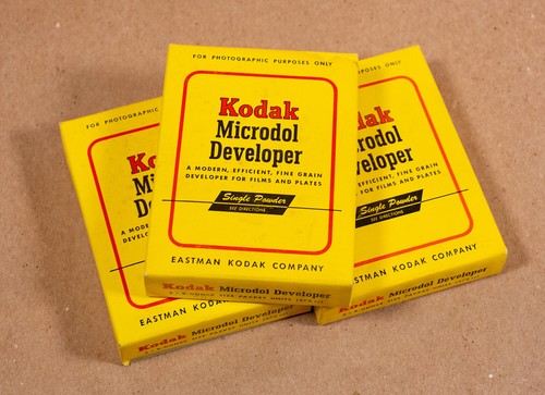 3 Boxes Kodak Microdol Fine Grain Developer - 6 Packets Single Powder ...