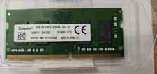 Kingston Laptop 4GB ddr4 SDRAM 3200 MHz (PC4-25600) SO-DIMM 260-pin 1Rx16 KCDT82