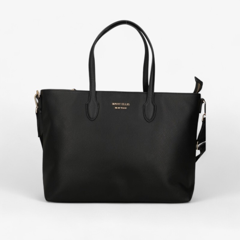 Women's Bag Marc Ellis Parker Black/Gold AI24 | eBay