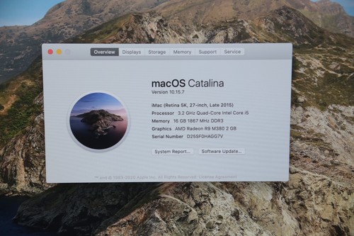 Apple iMac Late 2015 A1419 i5-6500 3.2GHz 16GB 250gb SSD 27" 5K R9 M380 798 - Picture 2 of 14