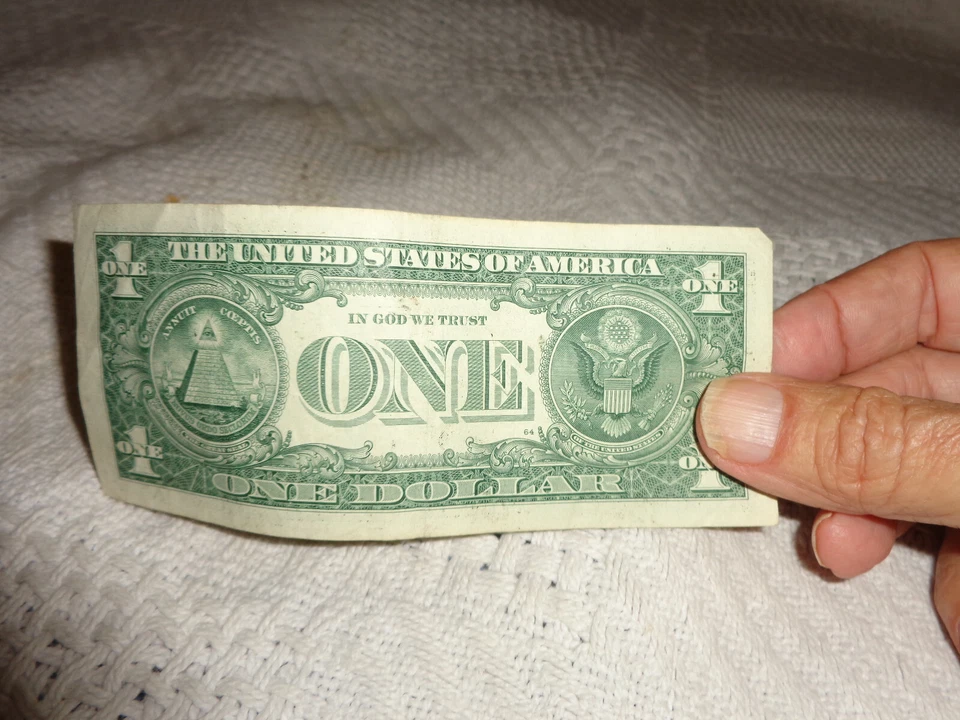 birthday/anniversery note $1 dollar L30-7-1-1992E - Image 2 of 2