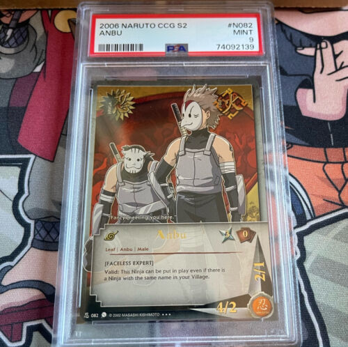 2006 Naruto CCG S2 N085 Anbu MINT 9 SUPER RARE FOIL 74092139 - Picture 3 of 3