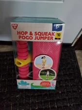 Hop and Squeak Pogo Jumper For Kids 5+ Pogo Stick Pink Indoor or Outdoor  NEW