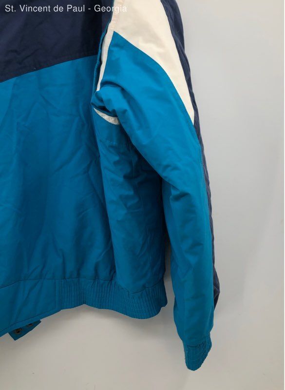 Veste Adidas Running Vintage – Gore-Tex Bleue, Réfléchissante, Taille M, USA