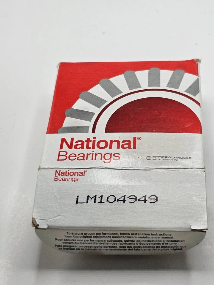 (QTY 2) NATIONAL BEARINGS TAPERED BEARING LM104949 Fits International Harvester - Image 3 of 4