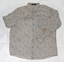 Jhane Barnes Men's Long Sleeve Button Front Shirt Size Large