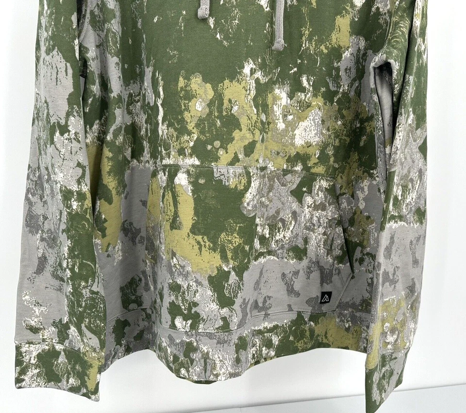 SUDADERA CON CAPUCHA CON ESTAMPADO DE MUSGO DE ÁRBOL DE SICÓMORO DISEÑO ALPINO para hombre talla XL ¡NUEVA CON ETIQUETAS!! Foto 4 de 4