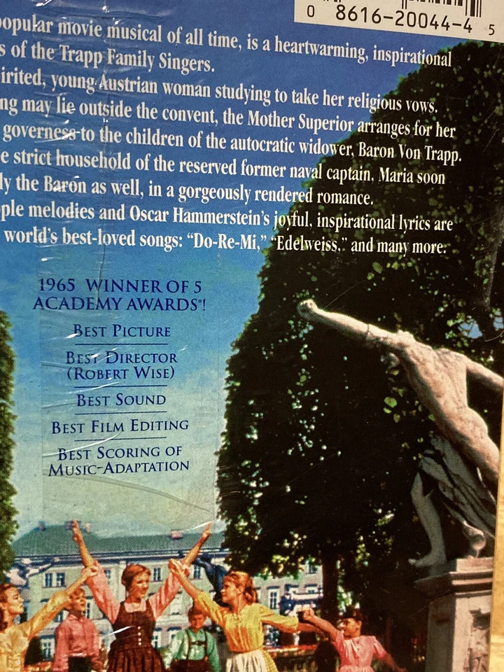 THE SOUND OF MUSIC Julie Andrews VHS Video Tape THX Digitally Mastered (NEW) - Image 4 of 4
