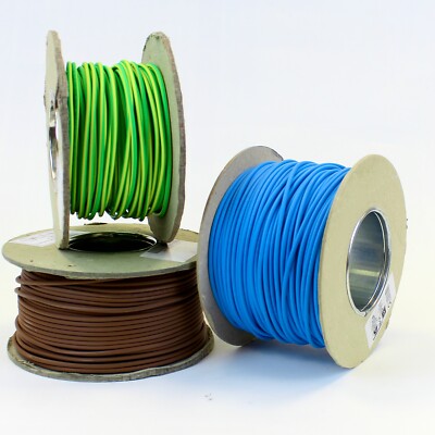 10 mm Einzelader Leerrohrkabel 6491X blau braun Erde gelb / grün Leitung