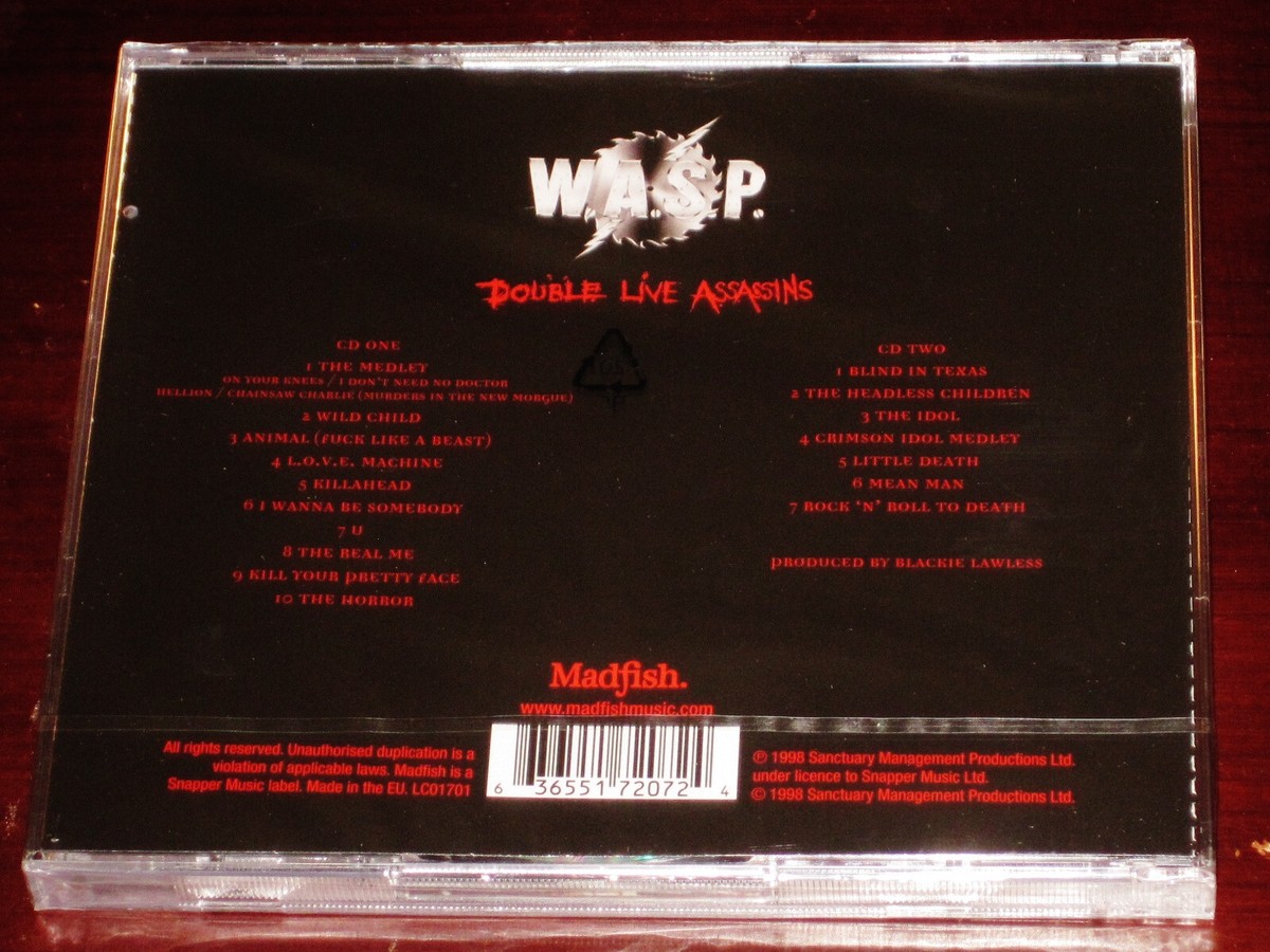 W.A.S.P.: Double Live Assassins 2 CD Set 2021 Sanctuary / Madfish