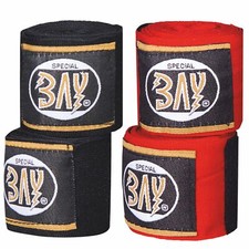BAY&reg; mit Daumenschlaufe SCHWARZ Box-Bandagen BOXBANDAGEN Faustkn&ouml;chelbandagen
