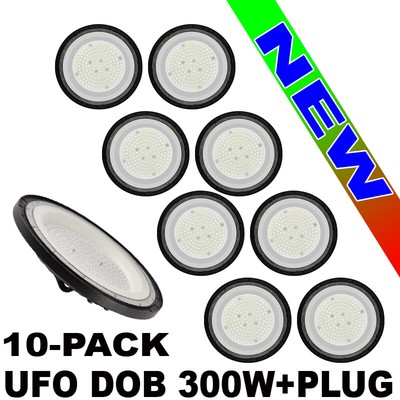 led High Bay Lights 10Pc 300w DOB UFO Factory Warehouse Commercial Light Fixture