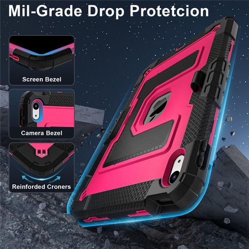 For iPad 11th 10th Gen 2025 A16 Case Kids Friendly Shockproof Stand Cover Strap - Picture 51 of 104