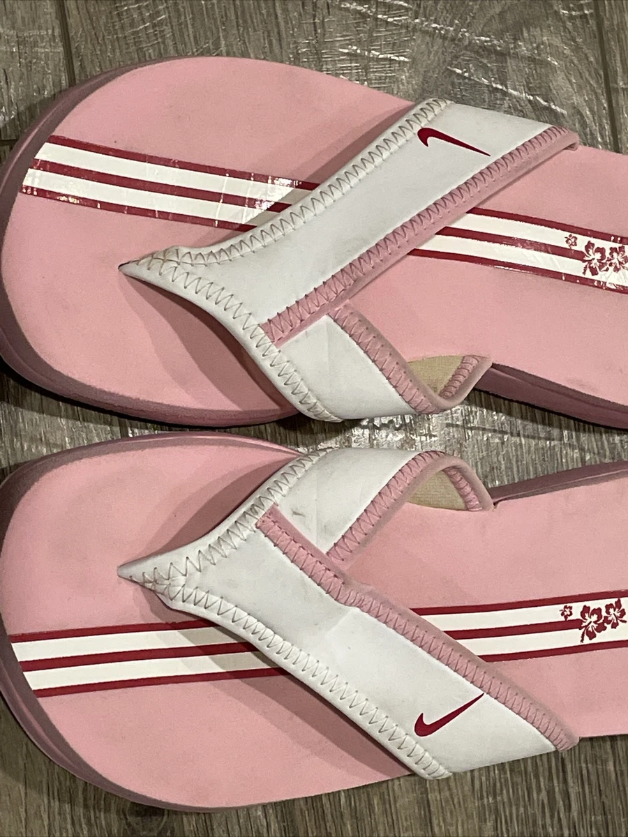 Amerikaans voetbal delicatesse Melodrama Nike Celso South Beach Pink Thong Flip Flops Women&#039;s 5 | eBay