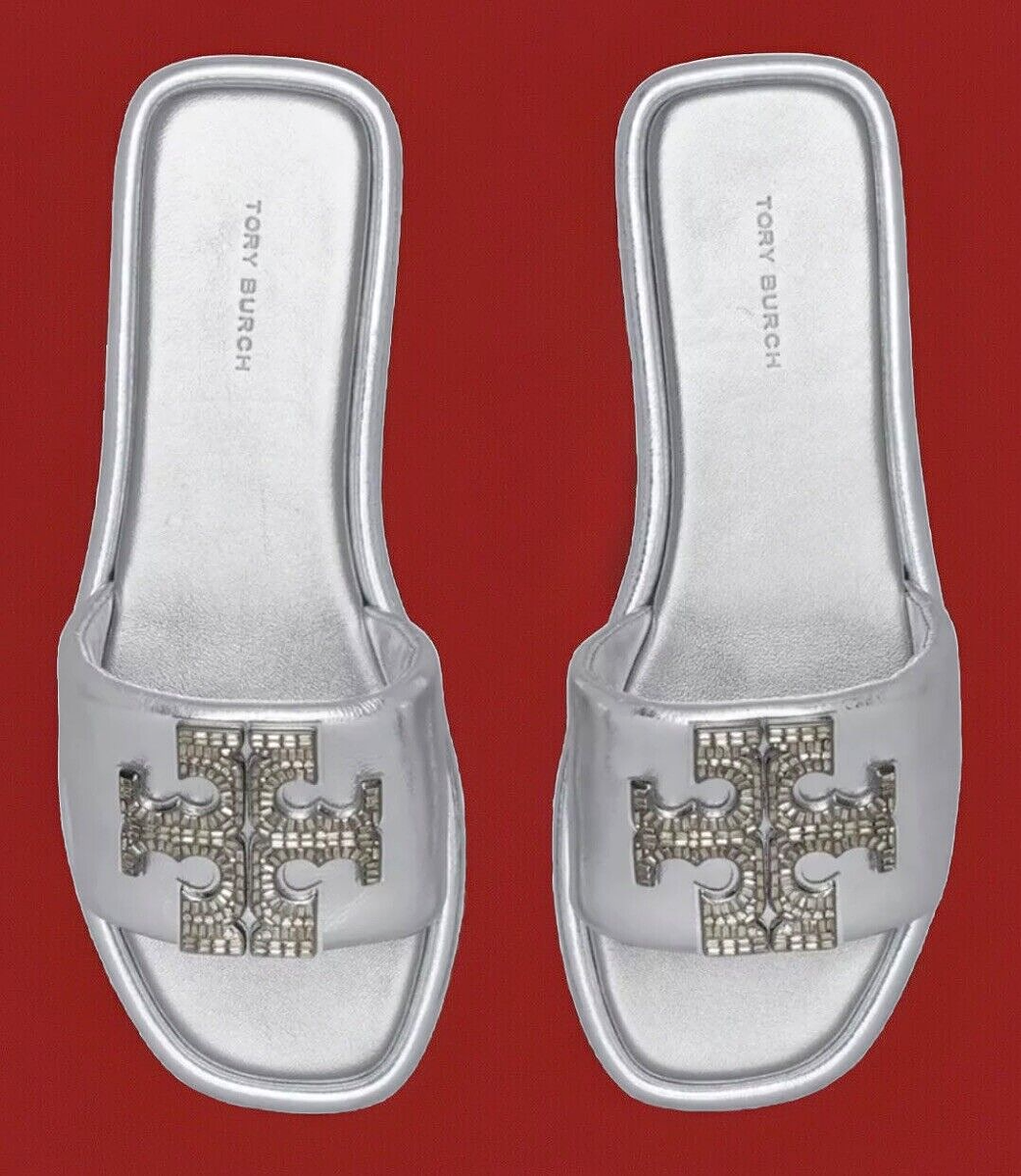 サンダル・ミュール Tory Burch T Lock Slide Sandals With Logo Embellishment Turnlock Sport Slide: Women's Designer Sandals | Tory Burch