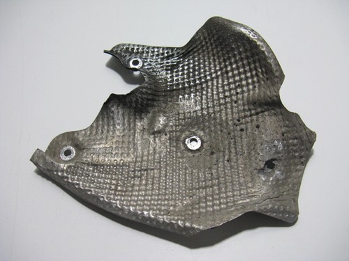 BMW K 1200 S, K40 K12S 0581 Hitzeschutz am Motordeckel rechts Cover Abdeckung