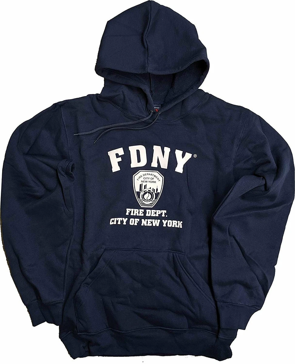 Navy Blue FDNY Mens Hoodie Sweatshirt Fire Dept Fireman Gift eBay