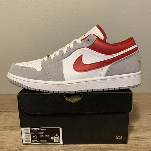 Nike Air Jordan 1 Low SE Light Smoke Grey Gym Red DC6991-016 Menâs Size 13 | eBay
