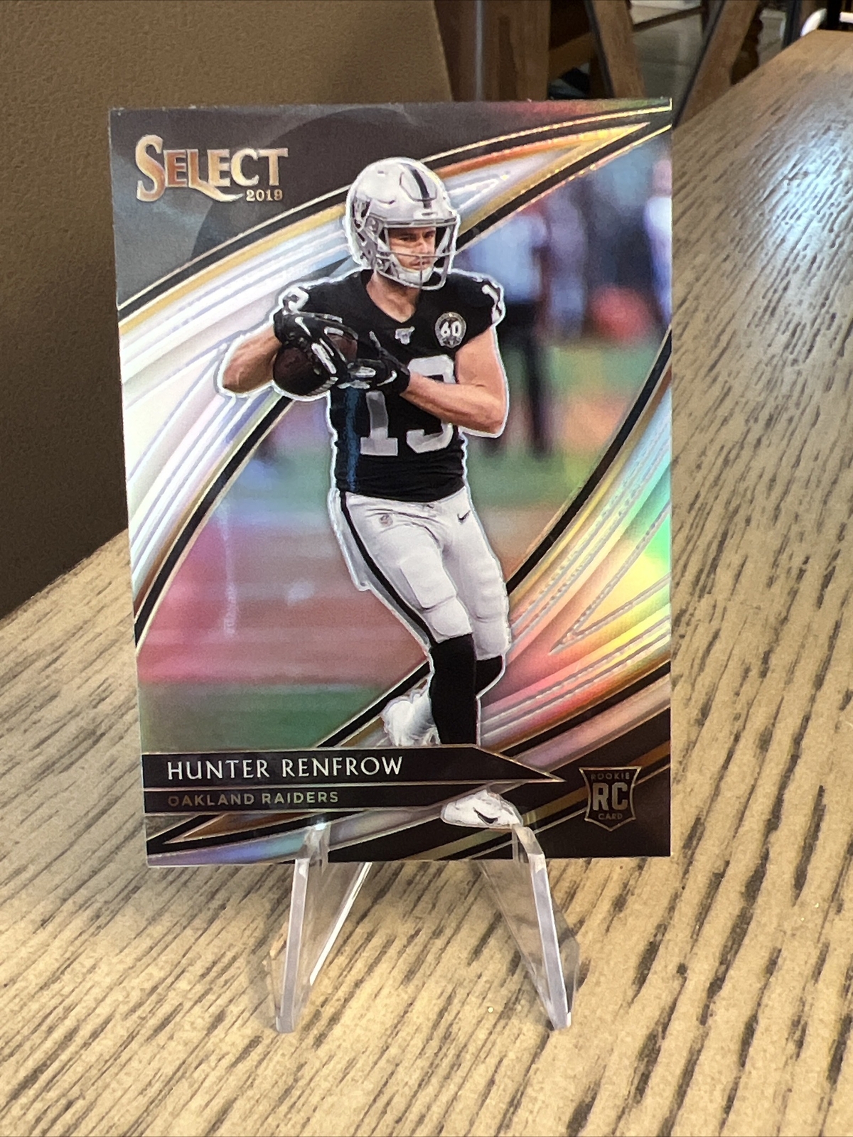 2019 Panini Select Hunter Renfrow Field Level Silver Prizm ROOKIE #287 Raiders