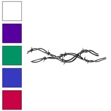 Barbed Wire Barb, Vinyl Decal Sticker, Multiple Colors & Sizes #2879