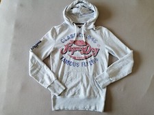 Bluza damska Superdry, bluza z kapturem rozm. XS, szara, bawełna, poliester