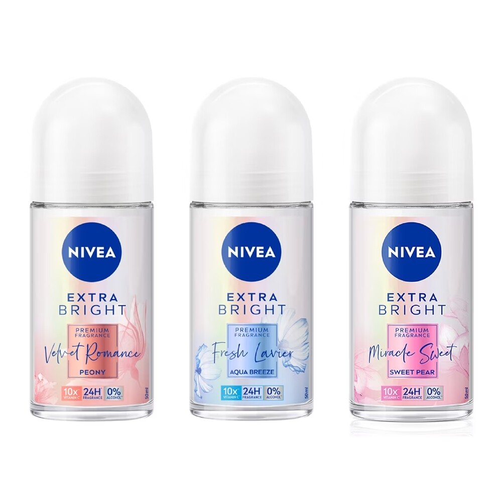 50ml NIVEA Anti Perspirant Roll On Whitening Deodorant Premium