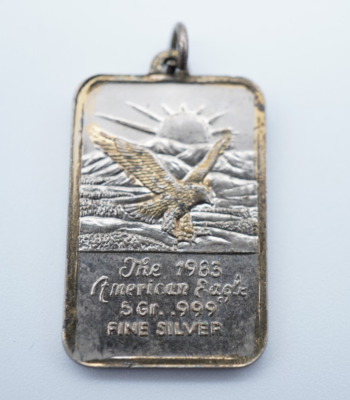 アクセサリー SILVER EAGLE
ASTATIC Vintage The 1983 American Eagle 5 Gram .999 Fine Silver Bar Ingot