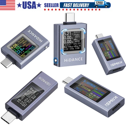 USB Type-C Power Tester Voltage Current Capacity Meter USB-C Multimeter DC4.5-50