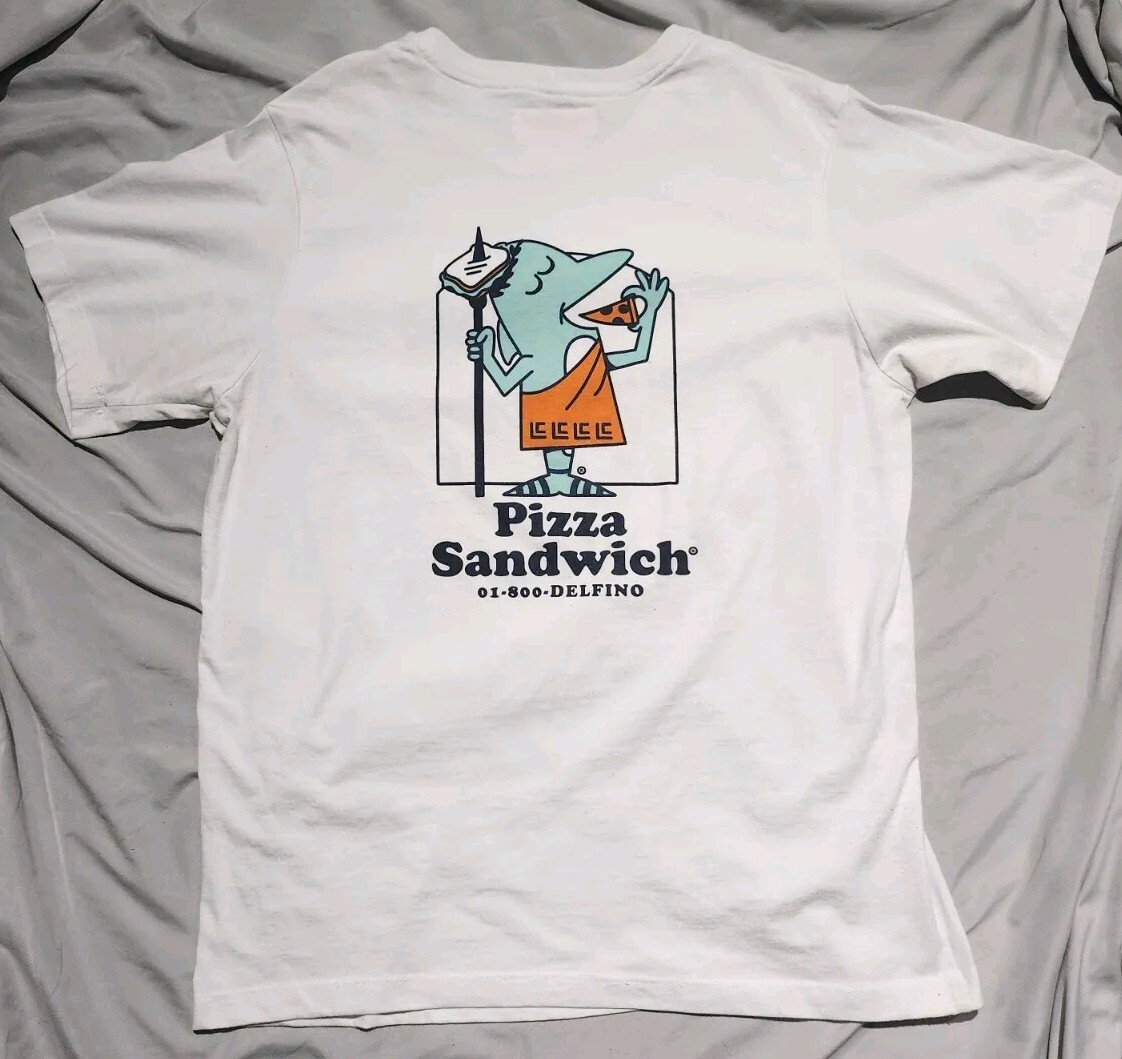 Tony Delfino x Pizza Sandwich T-shirt White With Graphic