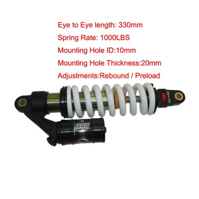 DNM MTG-RC 330mm 1000lbs Rear Shock Suspension Spring For ATV Quad Dirt Bike UTV
