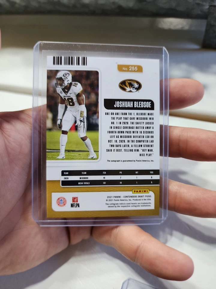 2021 contenders draft picks joshua bledsoe auto #41/99 - Image 3 of 3