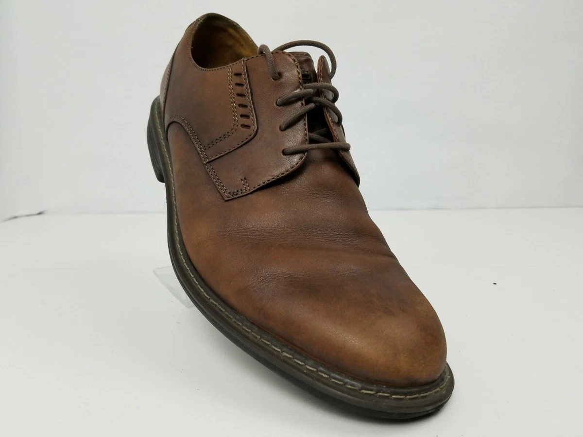 CLARKS 1825 Men´s Shoes Brown Leather Oxfords Comfort Size 10.5 | eBay