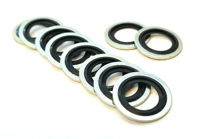 Verklebte Unterlegscheibe/verklebte Dichtungen selbstzentrierend metrisch M5-M26 & imperial 1/8'' - 2'' BSP