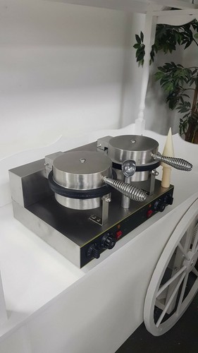 Commercial Table/Counter Top Double Ice Cream Cone/Omelette/Egg Roll Machine - Picture 7 of 7