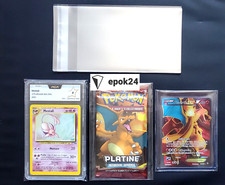 LOT 50 PROTECTION POCHETTE SLEEVES TEAM BAG CARTE PCA TOPLOADER BOOSTER POKÉMON