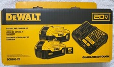 New Dewalt 20V Volt Max DCB205-2C 2 DCB205 Batteries  1 DCB1104 Charger NIB