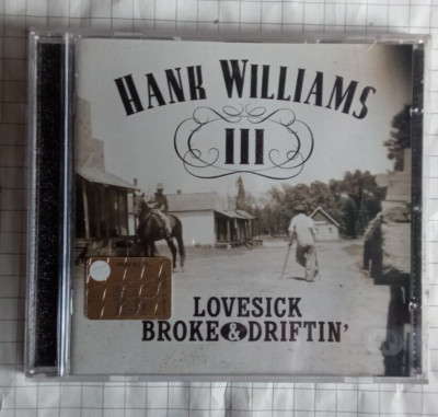 HANK WILLIAMS III ''LOVESICK, BROKE & DRIFTIN'' CD WEA - 1518 78728-2