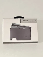 The Ridge RFID Blocking Slim Wallet Cash Strap - Gunmetal OPEN BOX