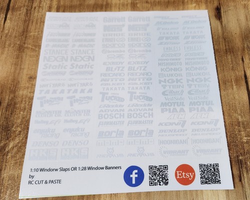 1:10 Scale - RC Car Sponsor Decals - Picture 30 of 41