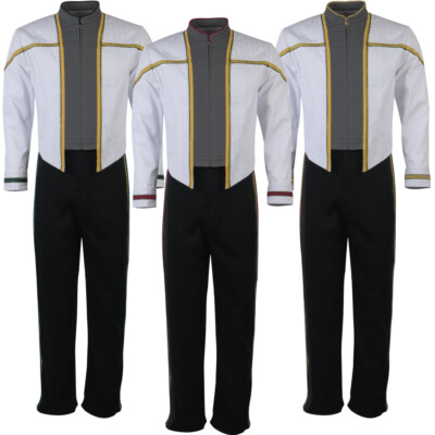 ST First Contact Data Riker Starfleet Formal Uniforms Trousers Costumes