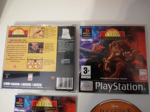 DISNEY IL RE LEONE: LA GRANDE AVVENTURA DI SIMBA - PS1 - PAL ITALIA - SLES 03271 - Foto 4 di 6