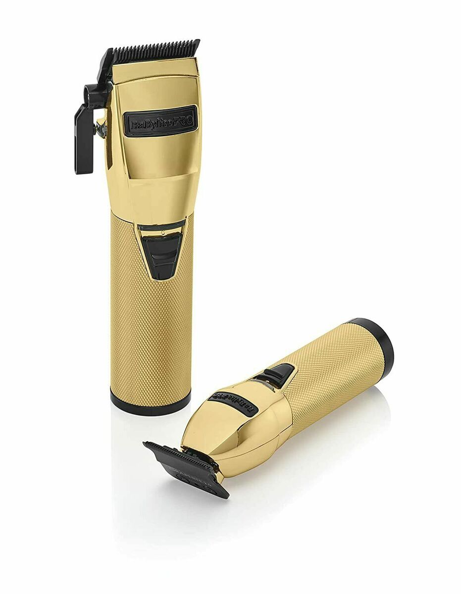 BABYLISS PRO MetalFX Series Gold Clipper and Trimmer Set BABYLISS PRO MetalFX Series Gold Clipper and Trimmer Set