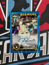 2024 Topps Chrome Update Series - Autographs Rhys Hoskins Blue RayWave Refractor